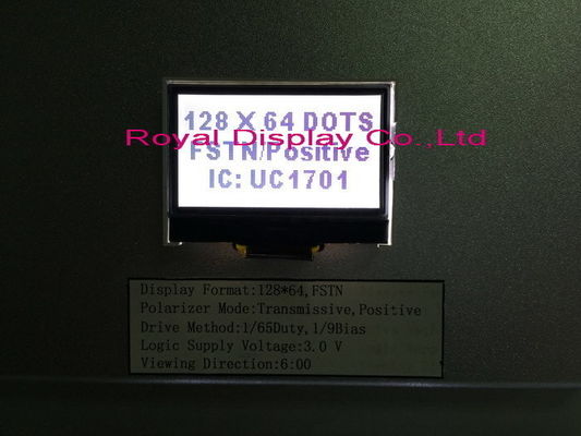 الجملة Cog / COB 128X64 Blacklight Graphic Mono LCD Display Module LCD Panel