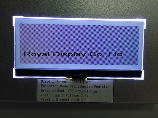 رسومي 19264 أحادية اللون LCD Stn 3.3V وحدة عرض LCD سلبية