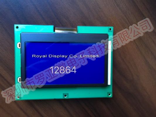 حرف Dfstn الأزرق COG / COB الخلفية 12864 وحدة عرض LCD 5 فولت