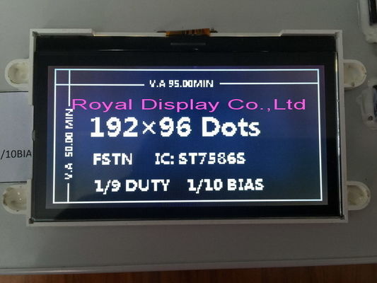 Stn Graphic 192x64 Dots Mono LCD Module FSTN FFC Parallel Interface