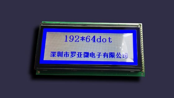 أحادية اللون Dfstn 192 × 64 Dots Cog LCD عرض خلفية COB FFC FSTN
