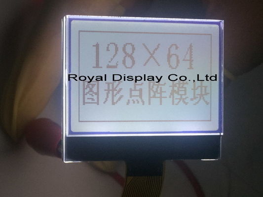 3 فولت FPC FSTN LCM COG LCD وحدة 128 × 64 نقطة واجهة متوازية