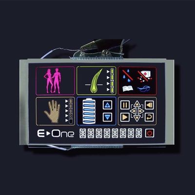 لوحة LCD أحادية اللون عاكسة للانعكاس FSTN تصل إلى سبعة أجزاء من لوحة LCD