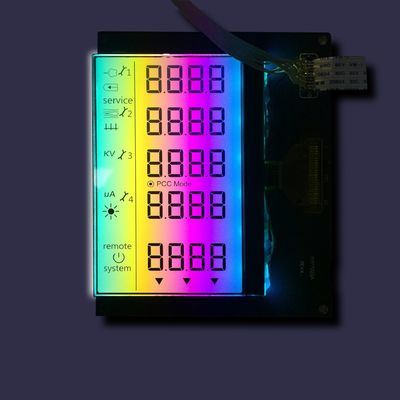 مخصص كهربائي Va Tn Htn Stn 3.3 فولت FSTN أحادي معدات طبية أداة 7 أجزاء وحدة LCD TN إيجابية LCD VA لوحة