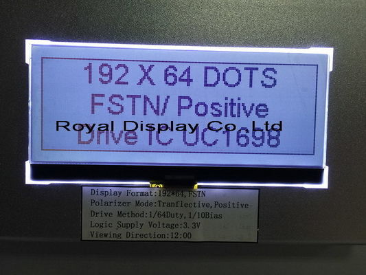 19264 نقطة وحدة LCD ترس انعكاس مونو Va شاشة الكريستال السائل RY19264 الجرافيك