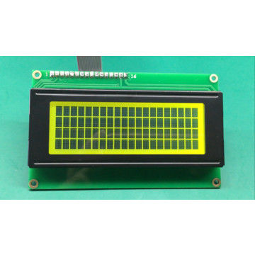 شاشة LCD أبجدية رقمية بإضاءة خلفية كهرمانية 20X4 نقطة Stn Yg Character
