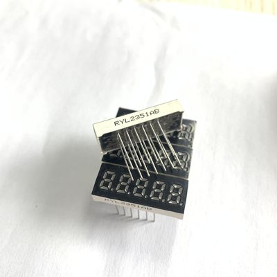 شاشة LED أحادية اللون 7 قطاعات تي إن 10 مم بكسل الأنود المشترك 8 رقمي