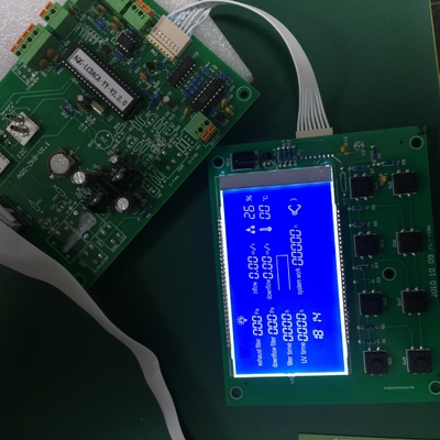 لوحة LCD مخصصة Stn الرسم الأزرق الاستقطاب السلبي شاشات الكريستال السائل للتصفية