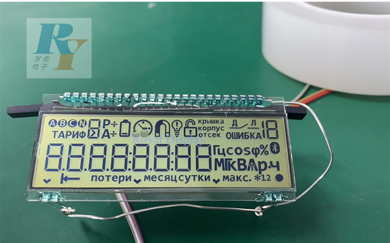 تخصيص Tn الرقمية 7 قطعة دبوس معدني عرض LCD لمقياس مياه البطارية الإلكترونية