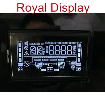 قطعة أحادية اللون مكونة من 6 أرقام شاشة LCD مخصصة لموزع الوقود