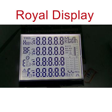 قطعة أحادية اللون مكونة من 6 أرقام شاشة LCD مخصصة لموزع الوقود