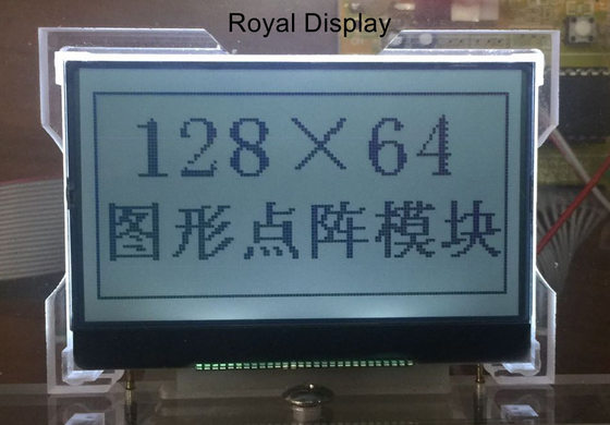 128X64dots FSTN انعكاس إيجابي 1 / 65duty 1/7bias شاشة LCD رسومية