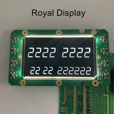 شاشة LCD VA مخصصة IPS 7Segment وحدة جرافيك LCD مع إضاءة خلفية PCB