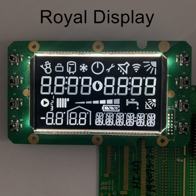 شاشة LCD VA مخصصة IPS 7Segment وحدة جرافيك LCD مع إضاءة خلفية PCB
