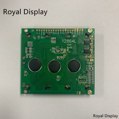 128X64dots STN Yellowgreen Graphic LCD عرض أحادية اللون وحدة COB LCD