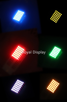 80mcd شاشة LED مصفوفة نقطية FSTN COB 1.9mm Dia 5X7 Red Emitting