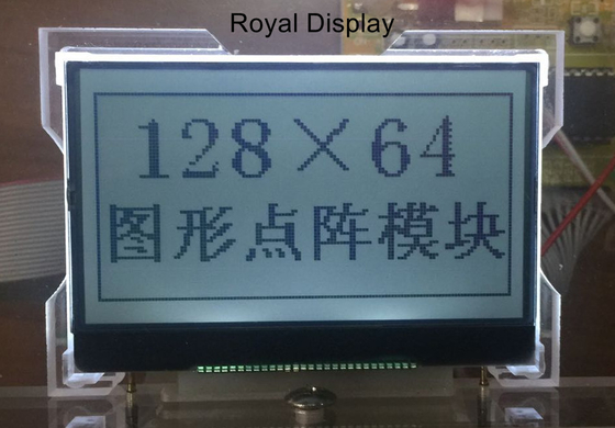 128x64 نقطة FSTN COG شاشة LCD مع إضاءة خلفية LED