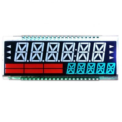 شاشة عرض LCD مخصصة من النوع السلبي من TN من 14 قطعة موصل أحادي اللون PIN