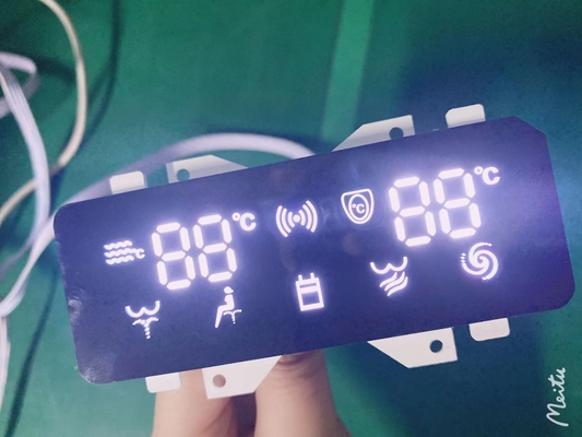 شاشة LED ذات 7 شرائح رفيعة للغاية باللون الأبيض كاثود مشترك لمؤشر الموقت