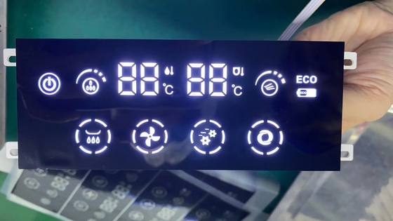 شاشة LED ذات 7 شرائح رفيعة للغاية باللون الأبيض كاثود مشترك لمؤشر الموقت