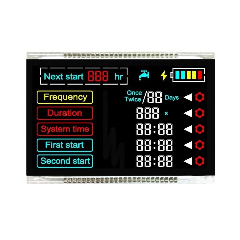أحادية اللون الشركة المصنعة VA LCD نوع شرائح وحدة شاشة LCD مخصصة