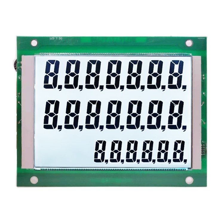 STN وحدة LCD زرقاء 6H درجة حرارة واسعة درجة حرارة واسعة جهاز شحن الوقود مع PCB