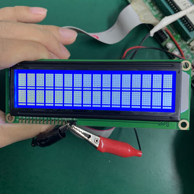 16 * 2 وحدات ستان LCD ذات الحجم الكبير الزرقاء السلبية أحمر أحمر مع IC ST7065