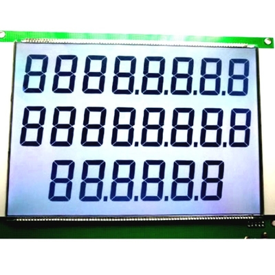 STN وحدة LCD زرقاء 6H درجة حرارة واسعة درجة حرارة واسعة جهاز شحن الوقود مع PCB