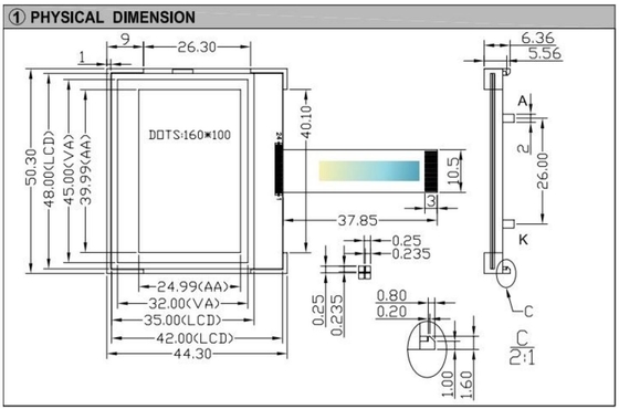 160×100 وحدة LCD الرسومية حل العرض المثالي لأنظمة التحكم الصناعية