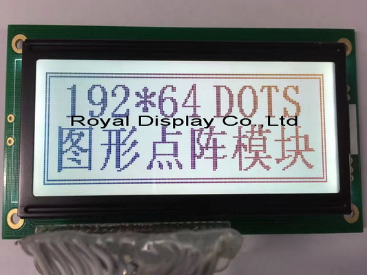 192*64 FSTN الرسومات لوحدة LCD AT0107 مع إضاءة خلفية عرض صناعي درجة حرارة واسعة