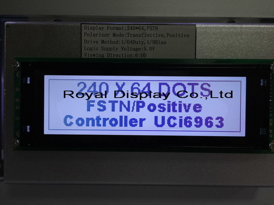 240 * 64 وحدات FSTN LCD الرسومية مع شاشة عرض صناعية PCB كبيرة الحجم