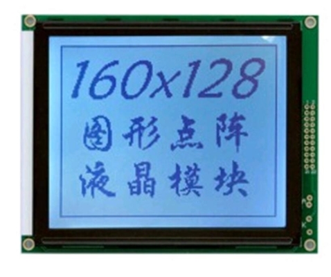 160 * 128 لوحة LCD الرسومية 6H 12H مع إضاءة خلفية T6963C STN شاشة تصميم صناعية أحادية اللون
