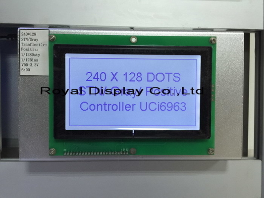 240*128 وحدات LCD الرسومية FSTN مع شاشة PCB T6963C عرض صناعي ذات درجة حرارة واسعة