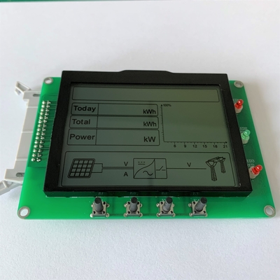 128 * 16 نقطة FSTN وحدات LCD مخصصة 6H مع ST7565P درجة حرارة واسعة لبرنامج UPS Inverter الضوئي