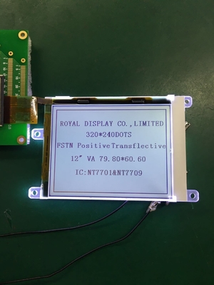 320*240 FSTN وحدة LCD الرسومية RA8835 6H عرض صناعي لدرجة حرارة واسعة