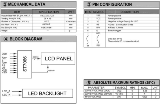 38 * 16 حرف FSTN وحدة LCD St7066 مع ضوء خلفي شاشة عرض صناعية PCB واسعة درجة الحرارة