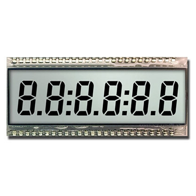 شاشة LCD ذات 8 أرقام وحدة TN عاكسة لدرجة حرارة عالية الصناعية