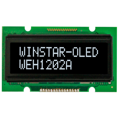 1.6' 12*2 حرف أحادي اللون OLED LCD Module Winstar استبدال
