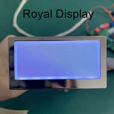 192X80 Dots FSTN وحدة عرض شاشة LCD ذات رسومات إيجابية انعكاسية